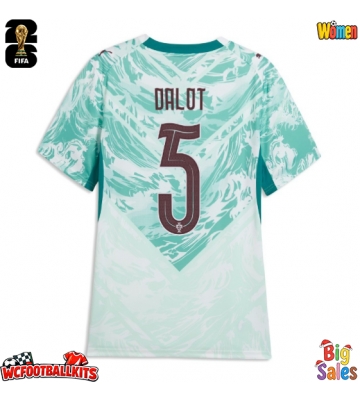 Portugal Diogo Dalot #5 Replica Away Stadium Shirt for Women World Cup 2026 Short Sleeve